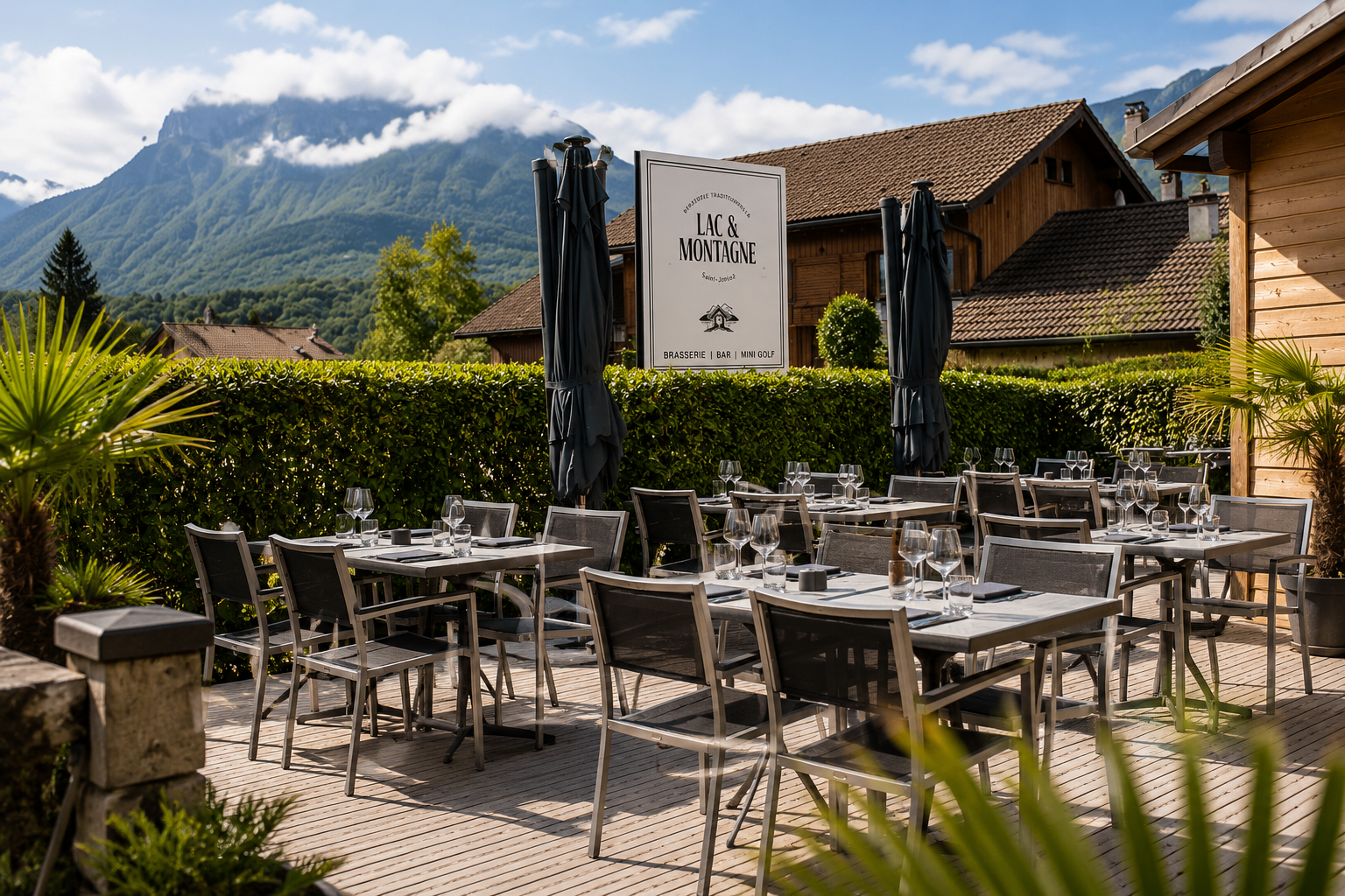 Terrasse Lac & Montagne face au lac d'Annecy